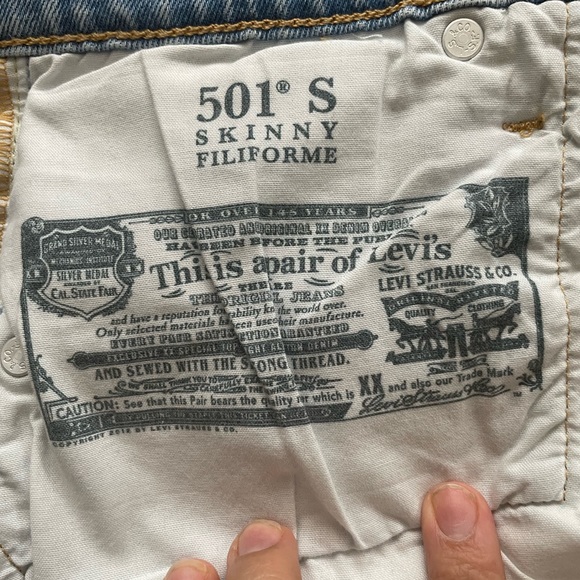 Levi’s 501 S Filiforme size 25 - Picture 4 of 5